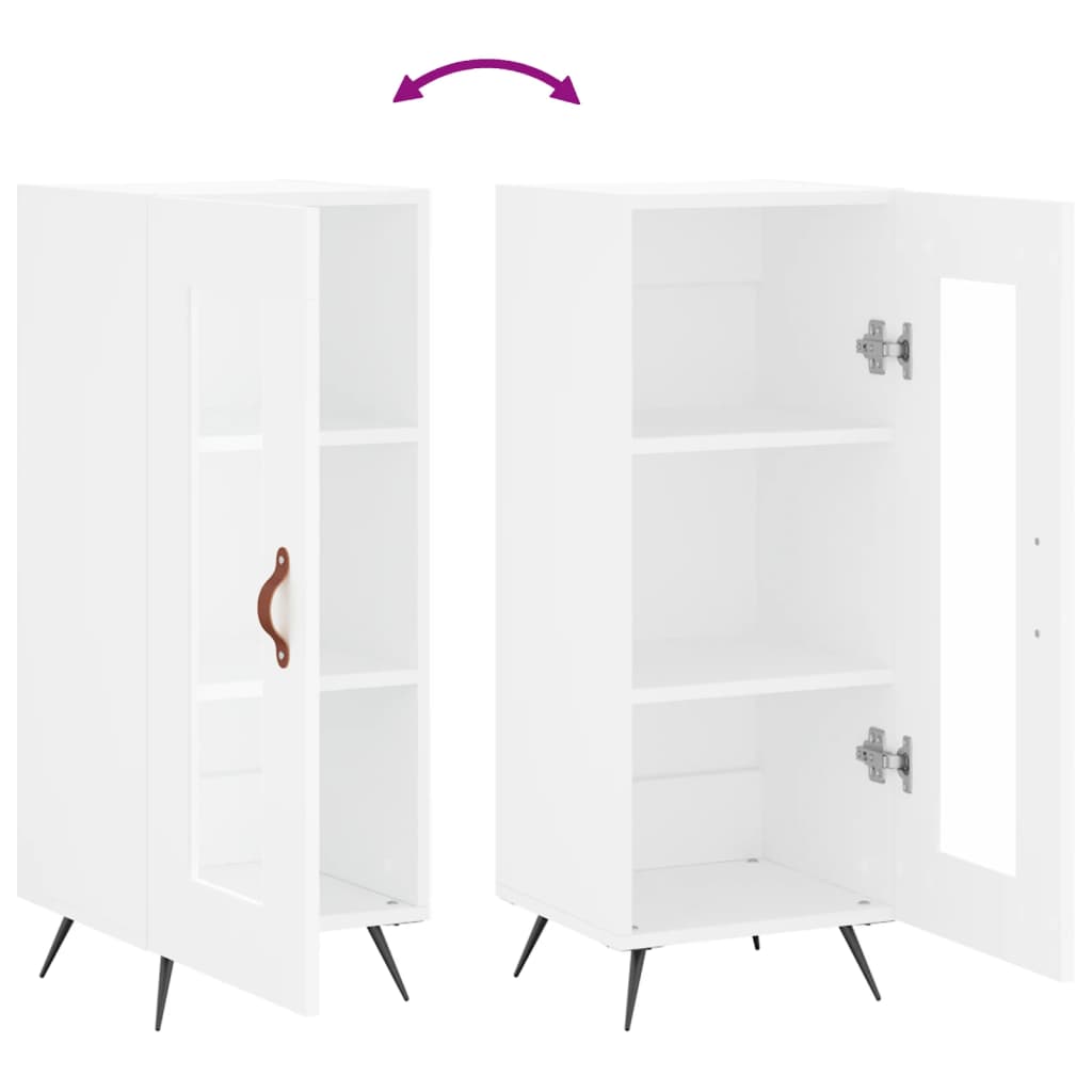 Sideboard White 34.5x34x90 cm Engineered Wood