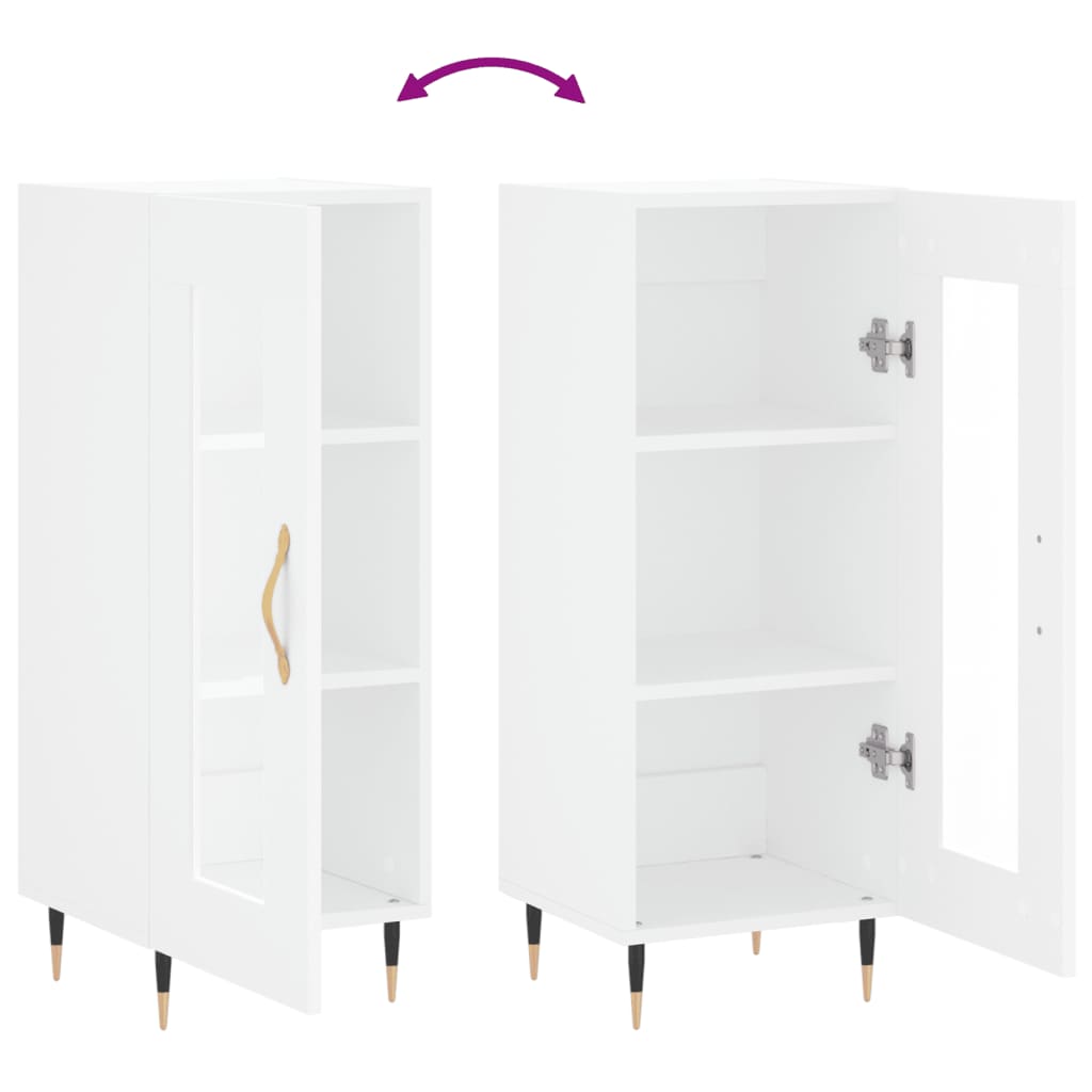 Sideboard White 34.5x34x90 cm Engineered Wood