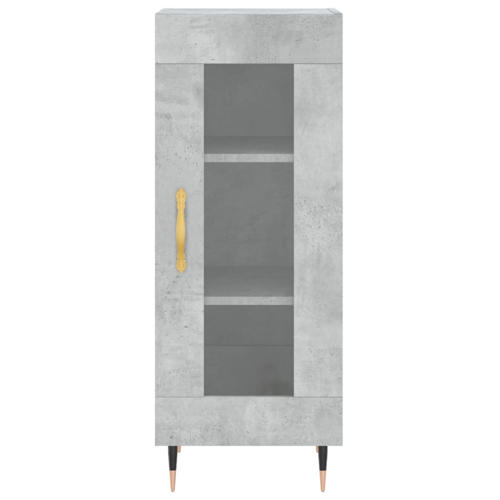 Sideboard Concrete Grey 34.5x34x90 cm Engineered Wood