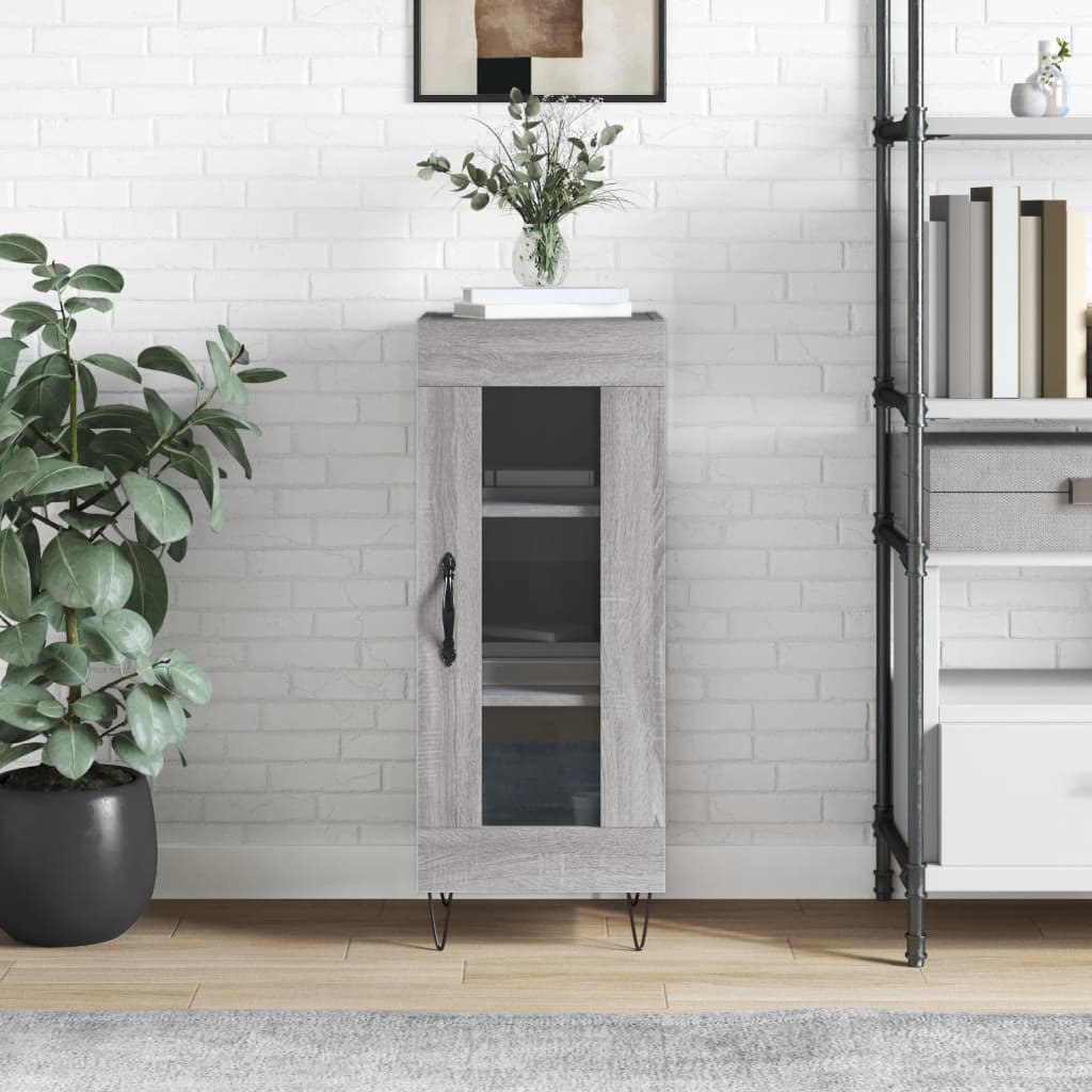 Sideboard Grey Sonoma 34.5x34x90 cm Engineered Wood