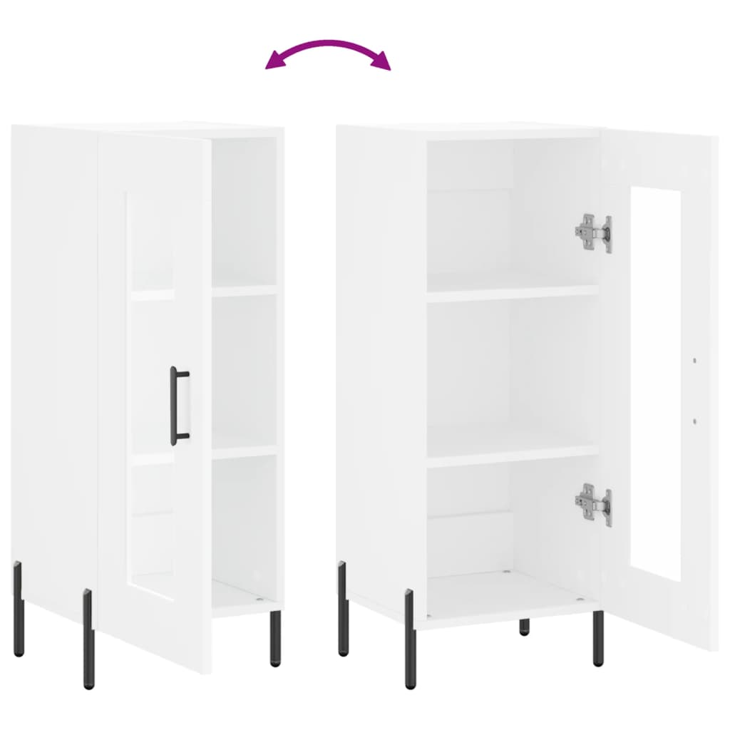 Sideboard White 34.5x34x90 cm Engineered Wood