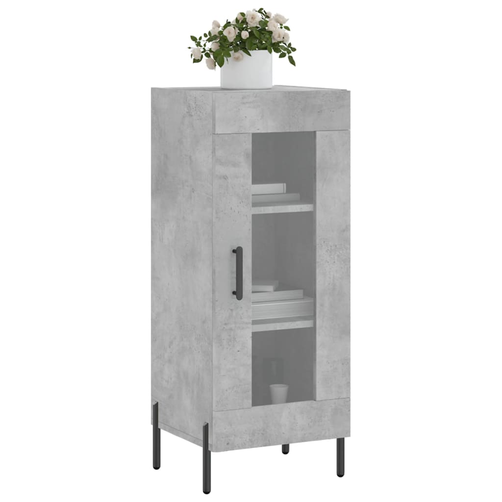Sideboard Concrete Grey 34.5x34x90 cm Engineered Wood