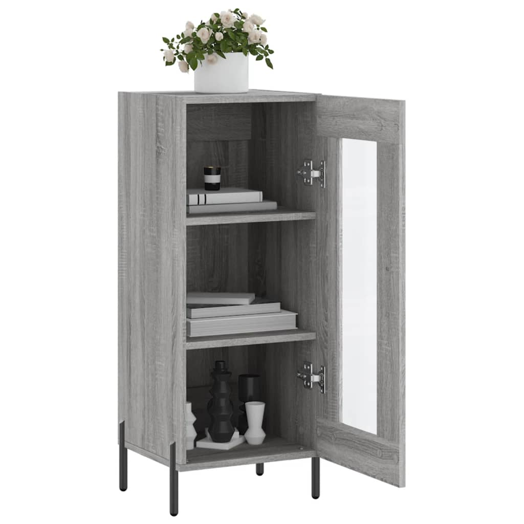 Sideboard Grey Sonoma 34.5x34x90 cm Engineered Wood