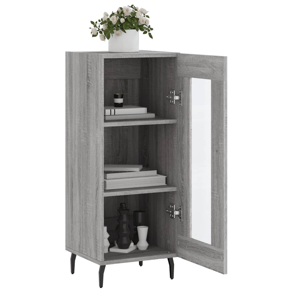 Sideboard Grey Sonoma 34.5x34x90 cm Engineered Wood