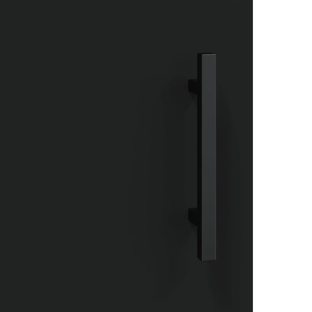 Sideboard Black 34.5x34x90 cm Engineered Wood