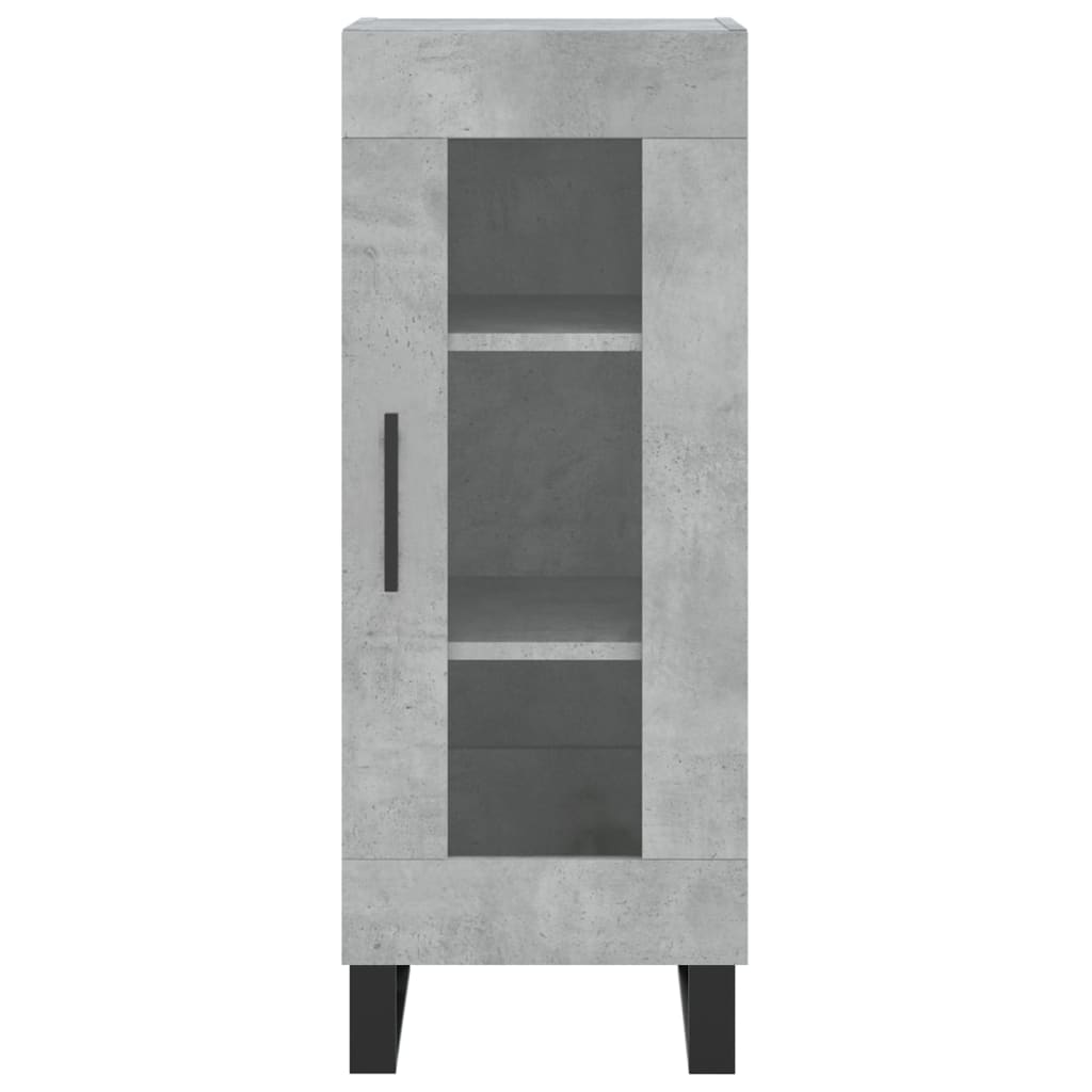 Sideboard Concrete Grey 34.5x34x90 cm Engineered Wood