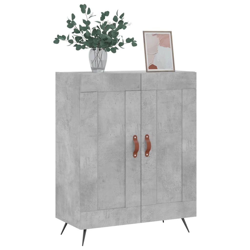 Sideboard Concrete Grey 69.5x34x90 cm Engineered Wood