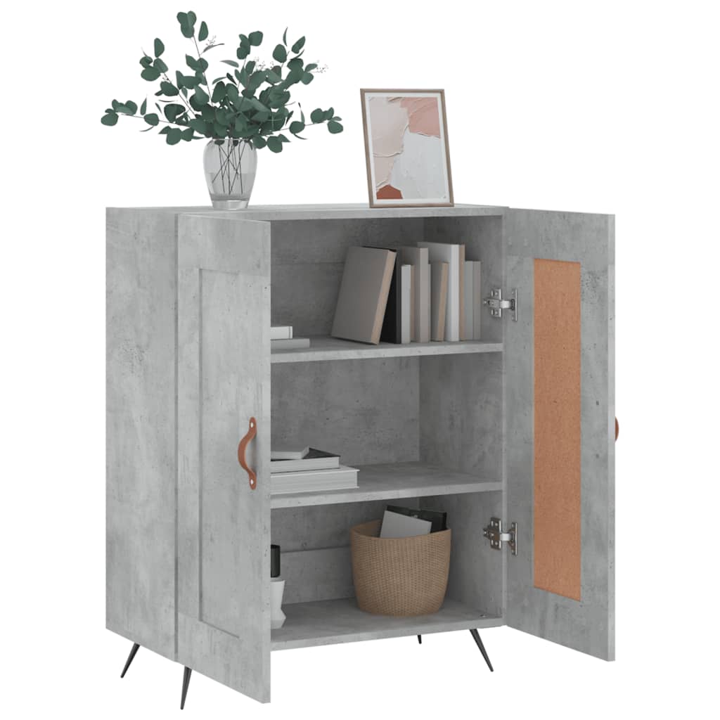 Sideboard Concrete Grey 69.5x34x90 cm Engineered Wood