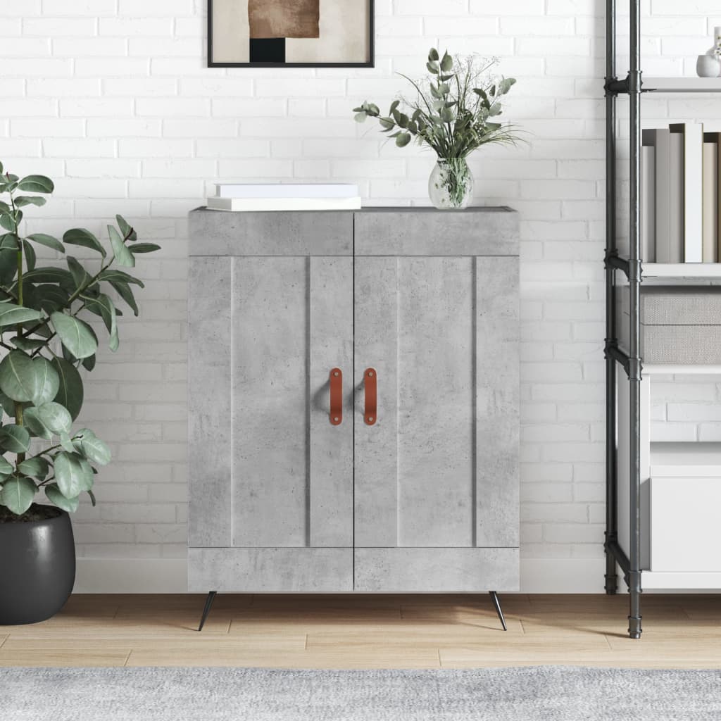 Sideboard Concrete Grey 69.5x34x90 cm Engineered Wood