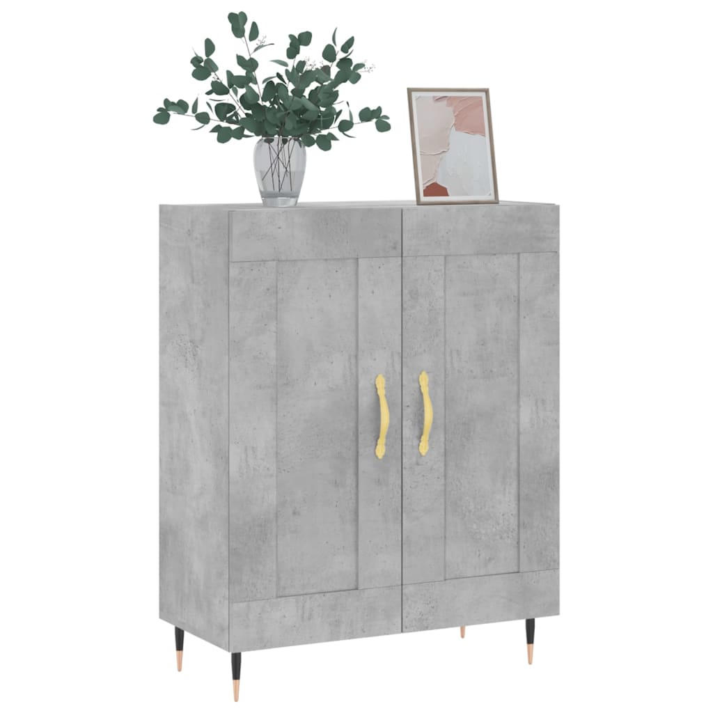 Sideboard Concrete Grey 69.5x34x90 cm Engineered Wood