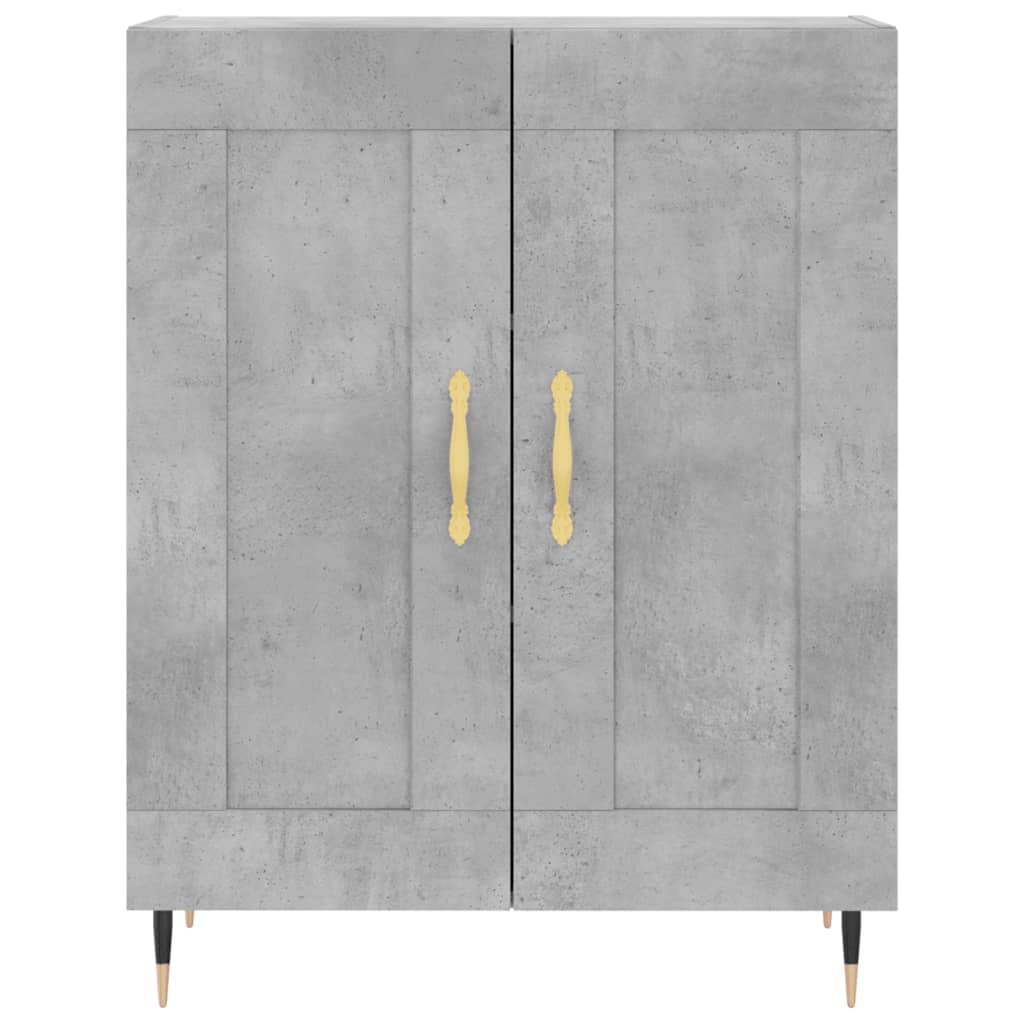 Sideboard Concrete Grey 69.5x34x90 cm Engineered Wood