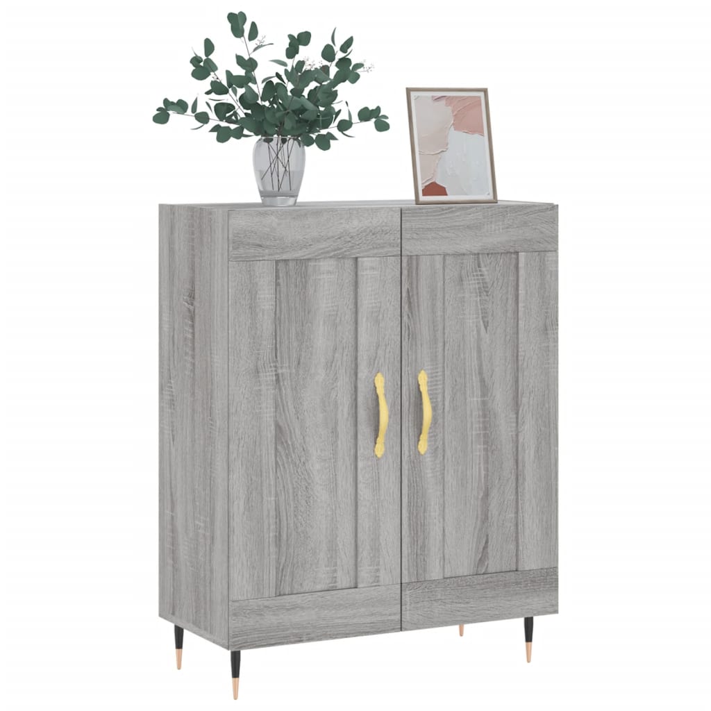 Sideboard Grey Sonoma 69.5x34x90 cm Engineered Wood