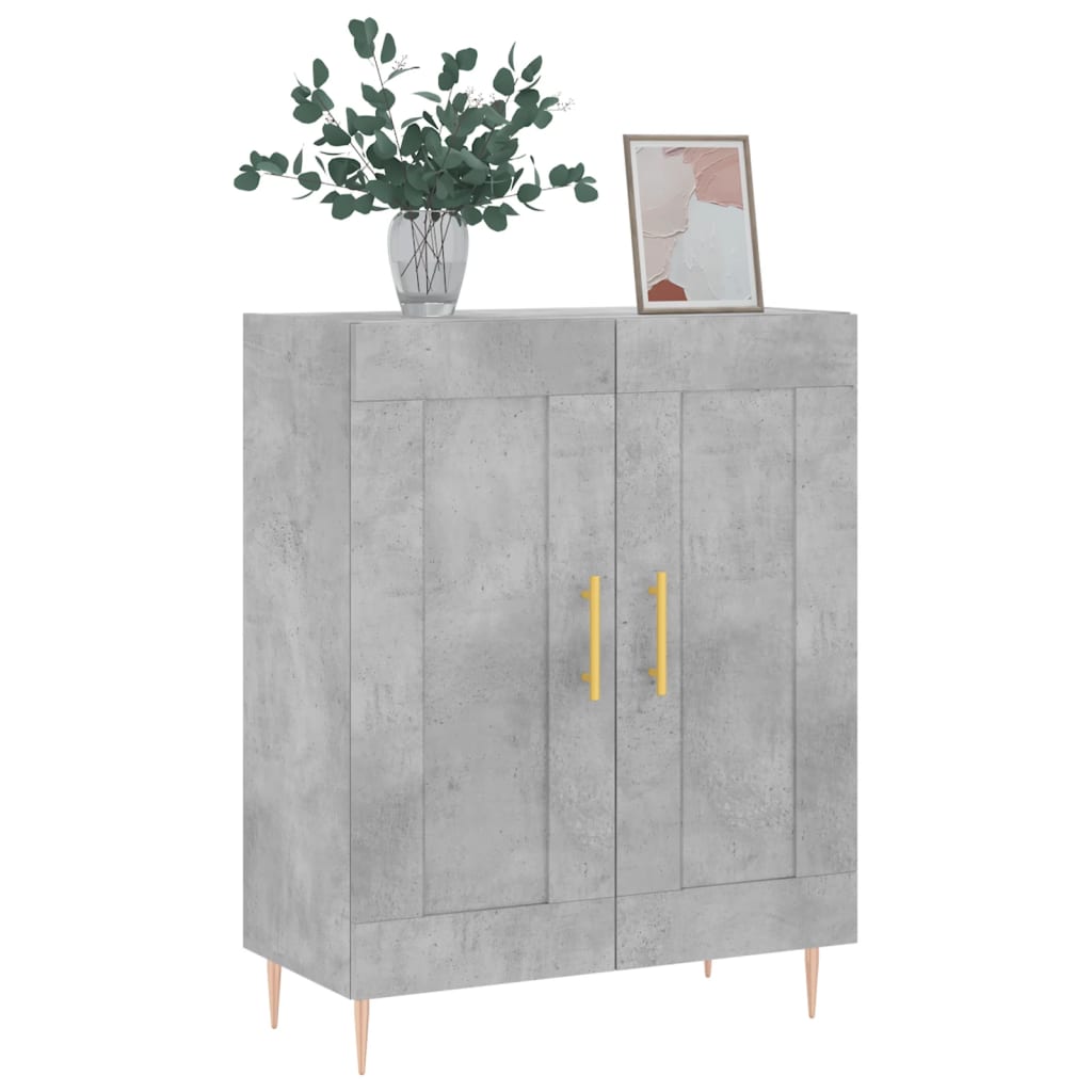 Sideboard Concrete Grey 69.5x34x90 cm Engineered Wood