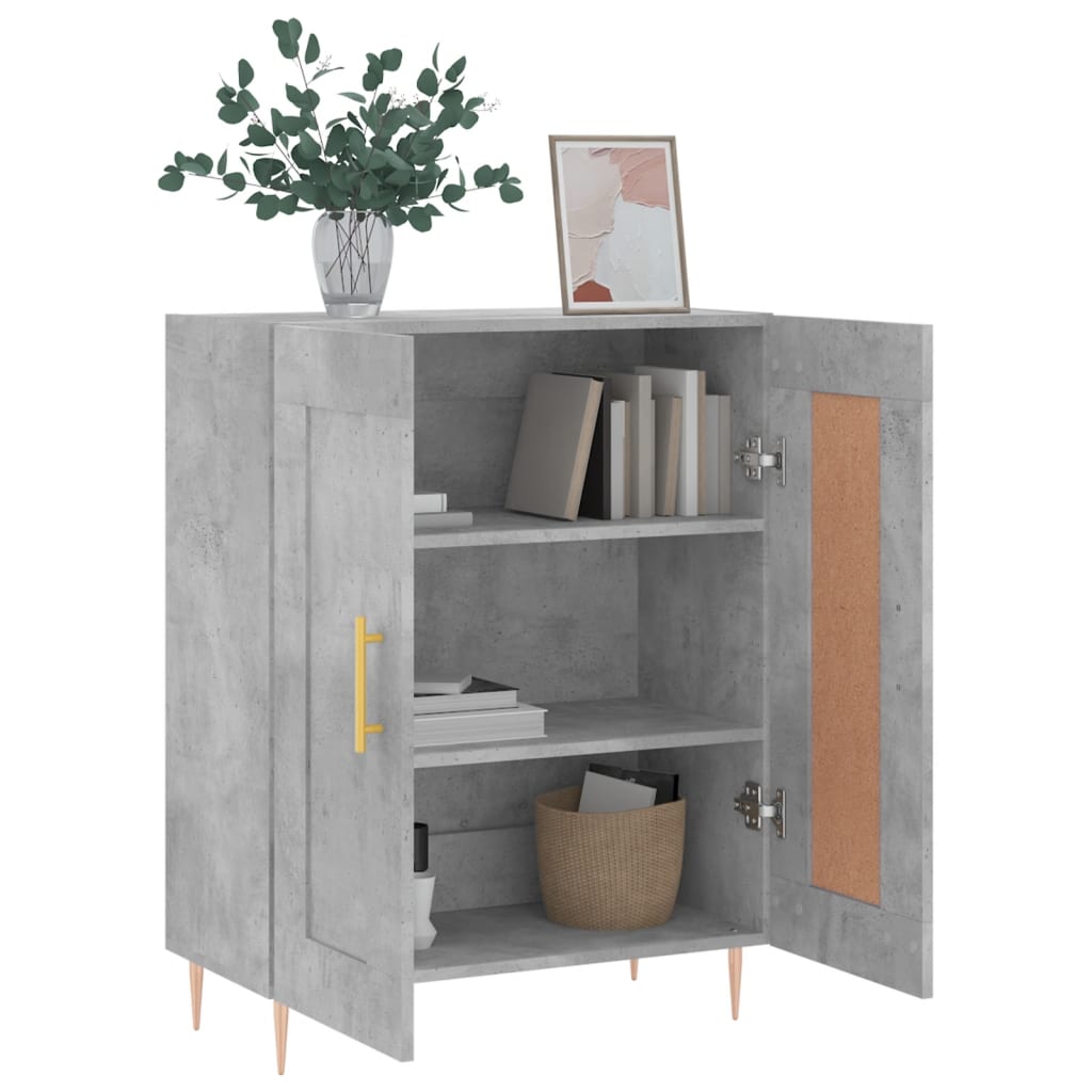 Sideboard Concrete Grey 69.5x34x90 cm Engineered Wood