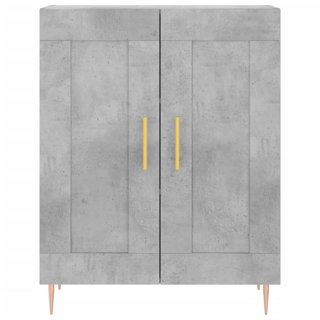 Sideboard Concrete Grey 69.5x34x90 cm Engineered Wood