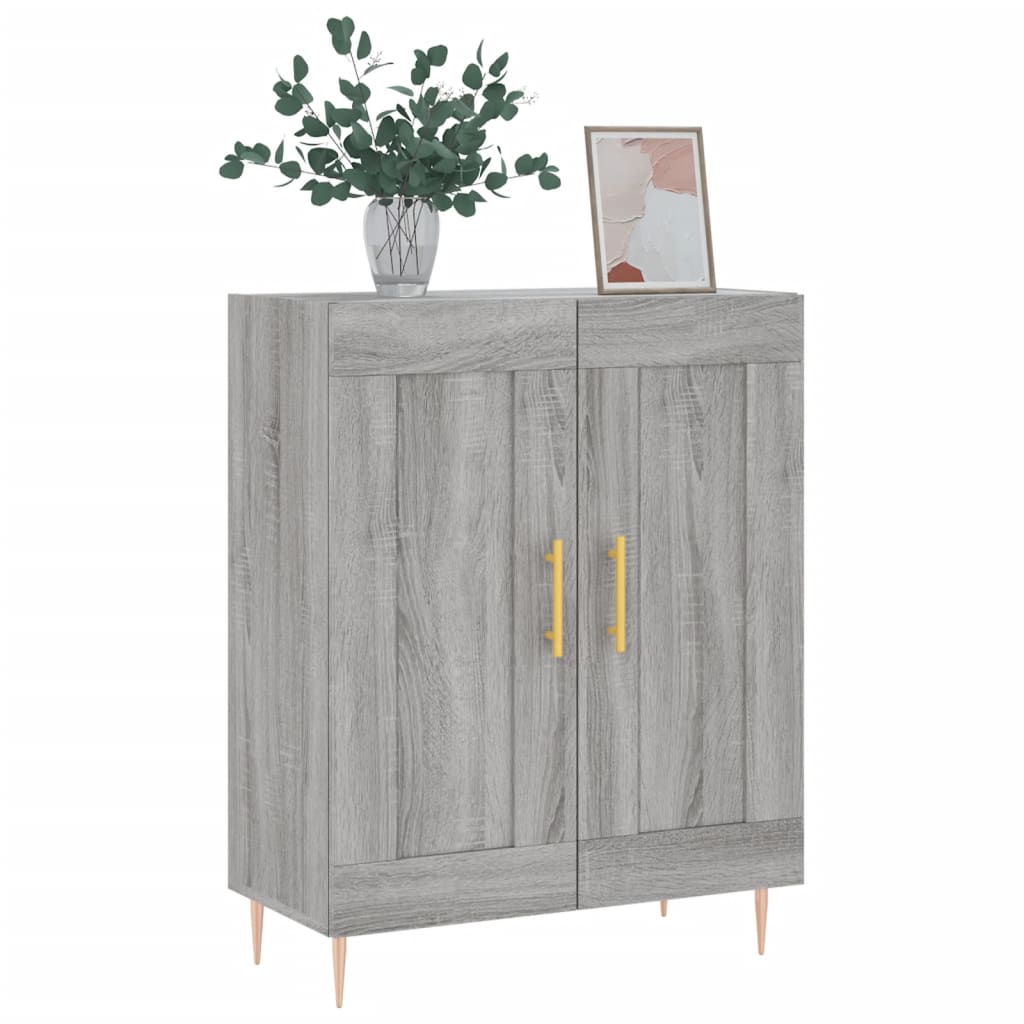 Sideboard Grey Sonoma 69.5x34x90 cm Engineered Wood