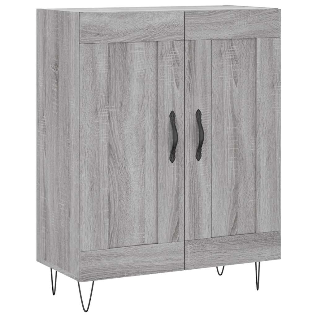 Sideboard Grey Sonoma 69.5x34x90 cm Engineered Wood