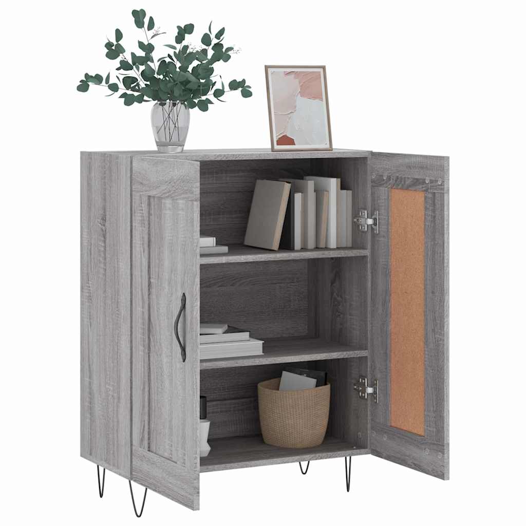 Sideboard Grey Sonoma 69.5x34x90 cm Engineered Wood