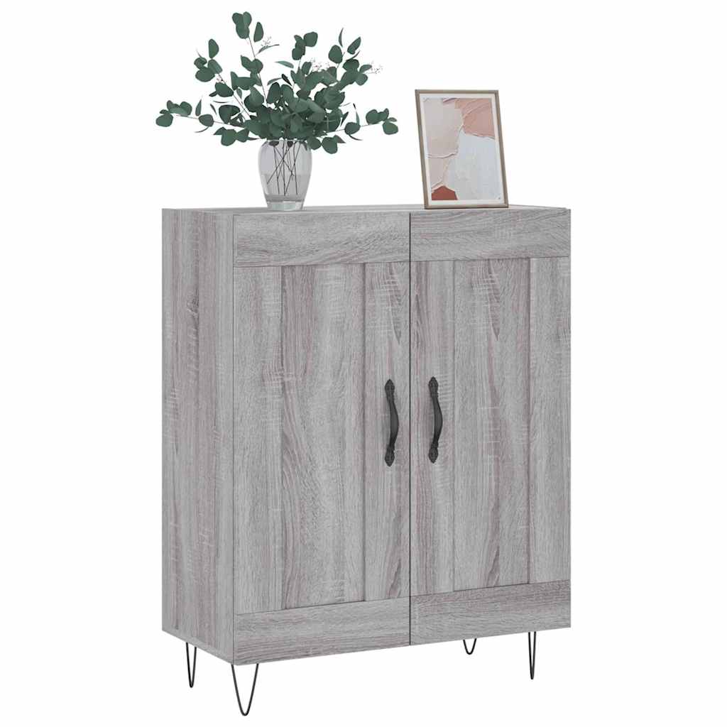 Sideboard Grey Sonoma 69.5x34x90 cm Engineered Wood