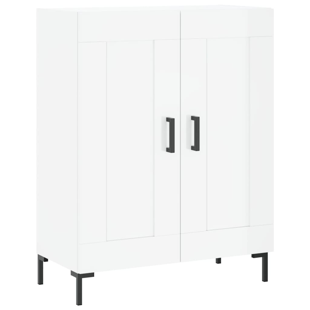 Sideboard High Gloss White 69.5x34x90 cm Engineered Wood