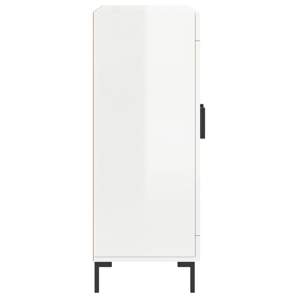 Sideboard High Gloss White 69.5x34x90 cm Engineered Wood