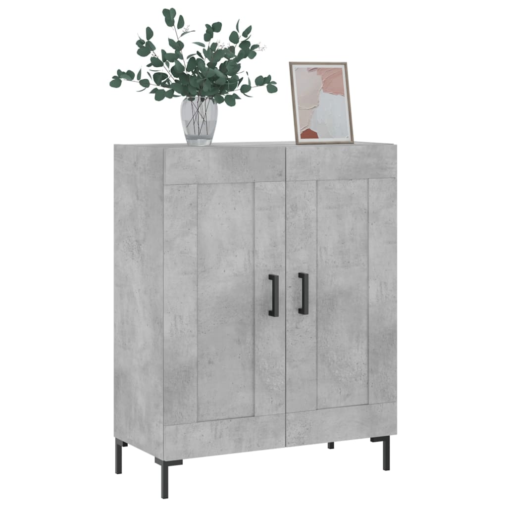 Sideboard Concrete Grey 69.5x34x90 cm Engineered Wood