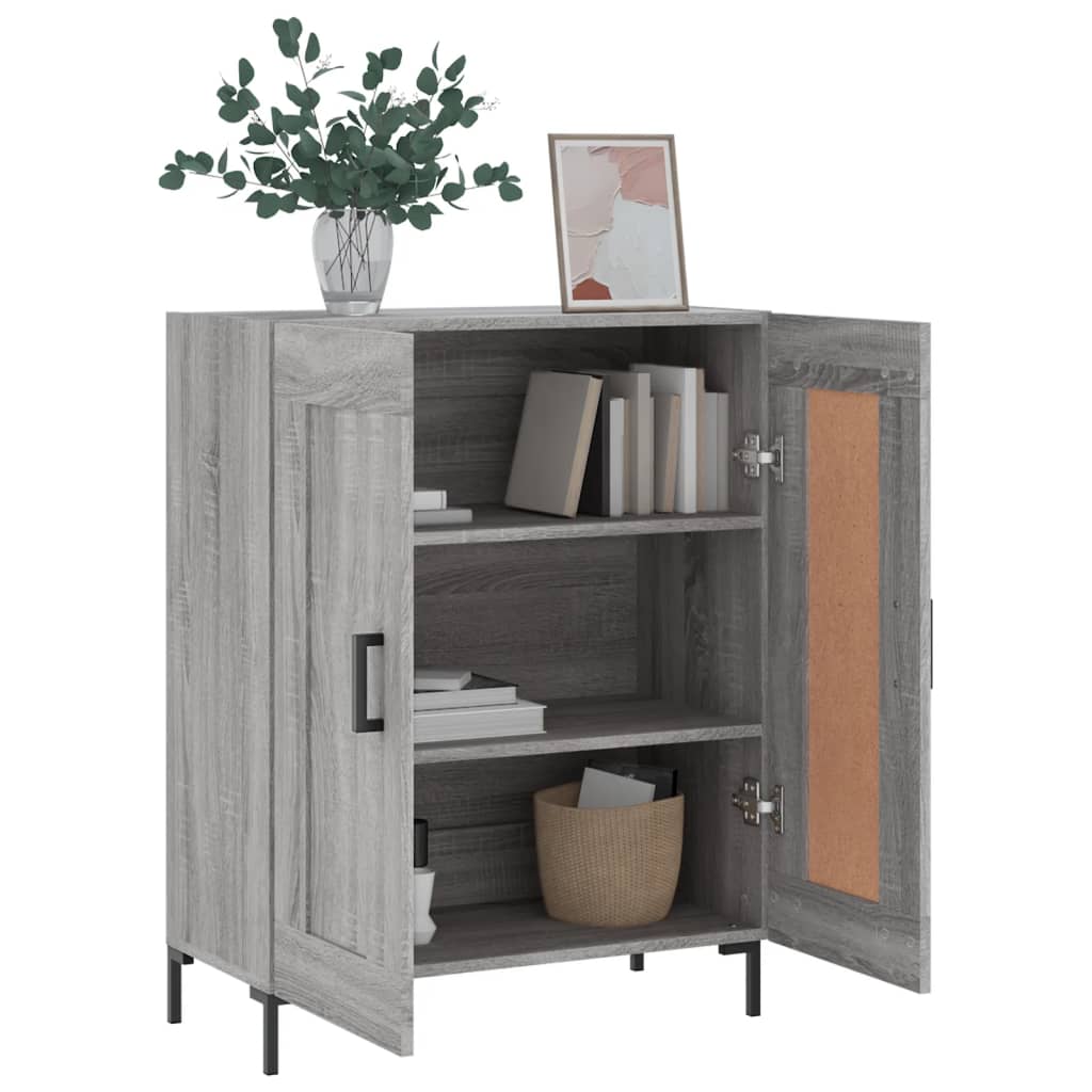 Sideboard Grey Sonoma 69.5x34x90 cm Engineered Wood