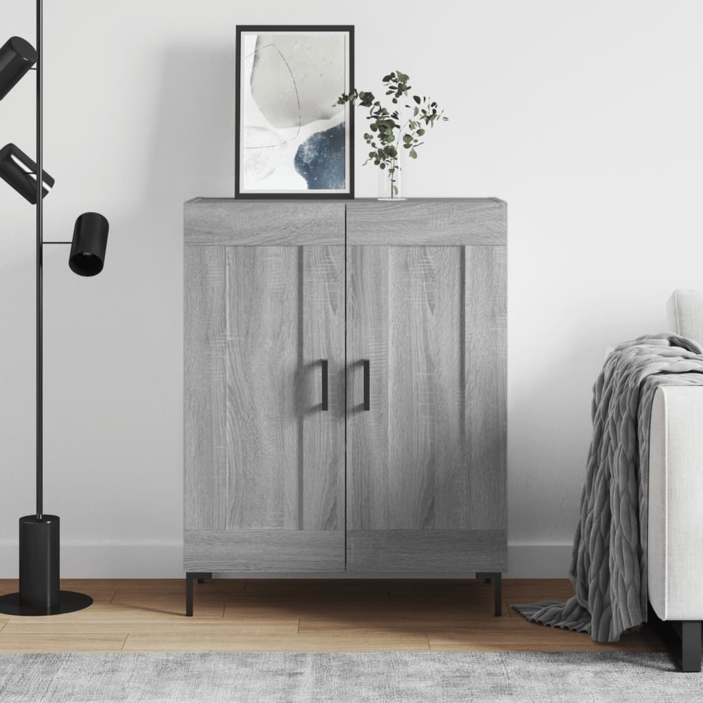 Sideboard Grey Sonoma 69.5x34x90 cm Engineered Wood