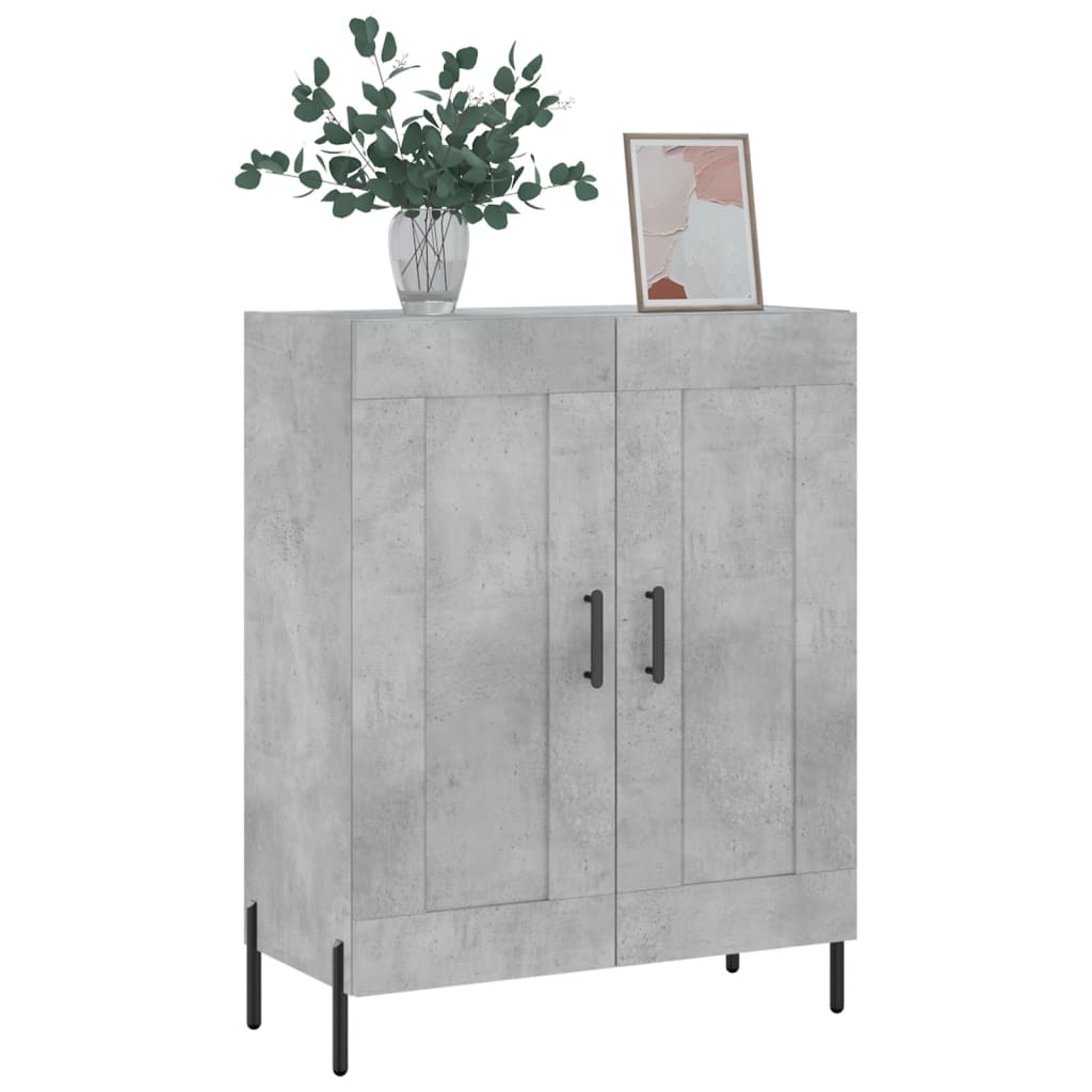 Sideboard Concrete Grey 69.5x34x90 cm Engineered Wood