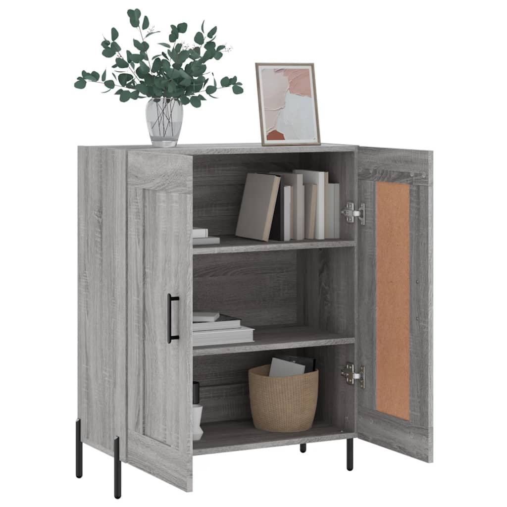 Sideboard Grey Sonoma 69.5x34x90 cm Engineered Wood