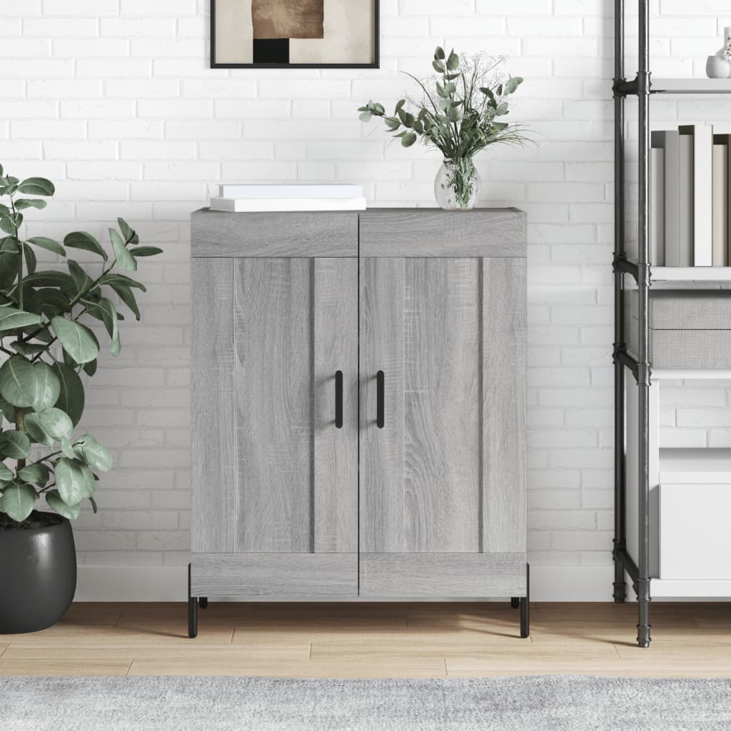 Sideboard Grey Sonoma 69.5x34x90 cm Engineered Wood
