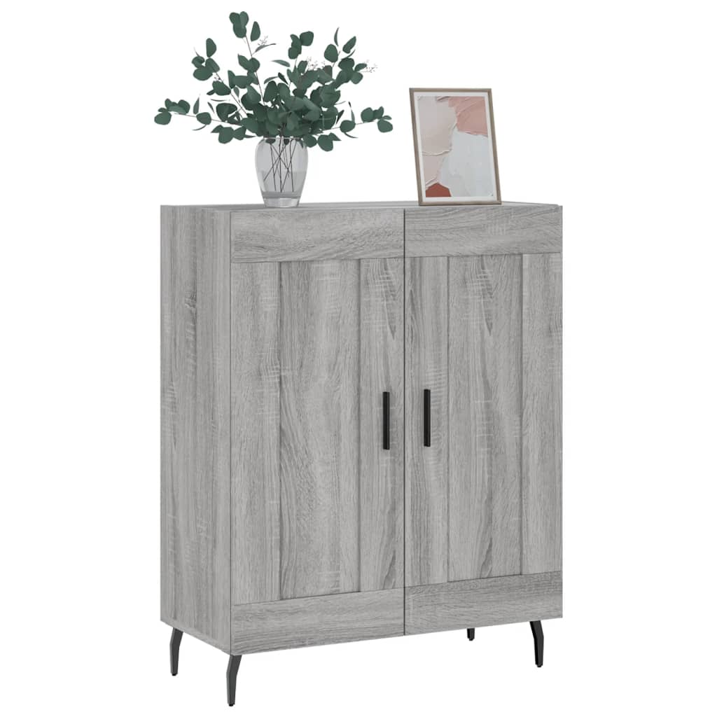 Sideboard Grey Sonoma 69.5x34x90 cm Engineered Wood
