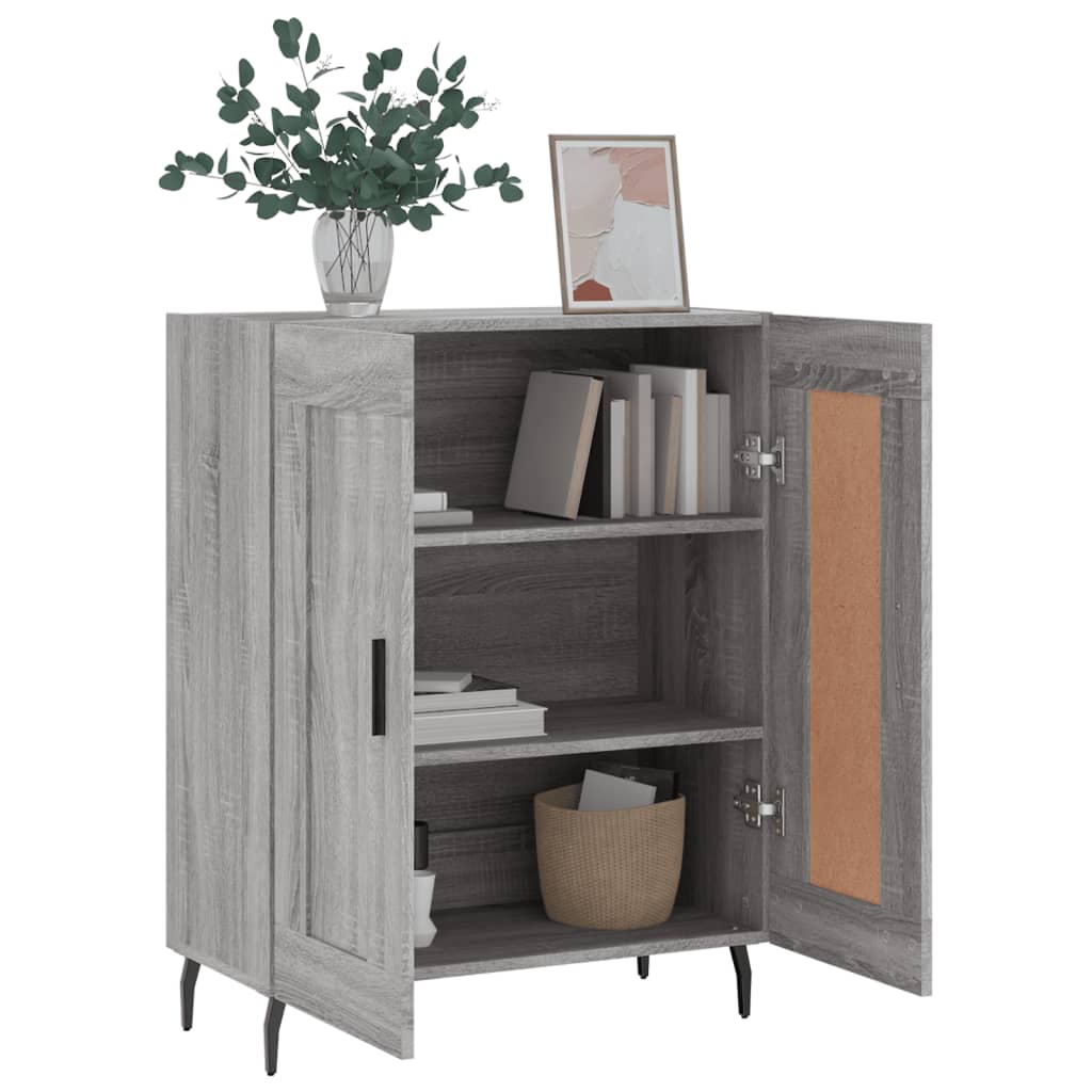 Sideboard Grey Sonoma 69.5x34x90 cm Engineered Wood
