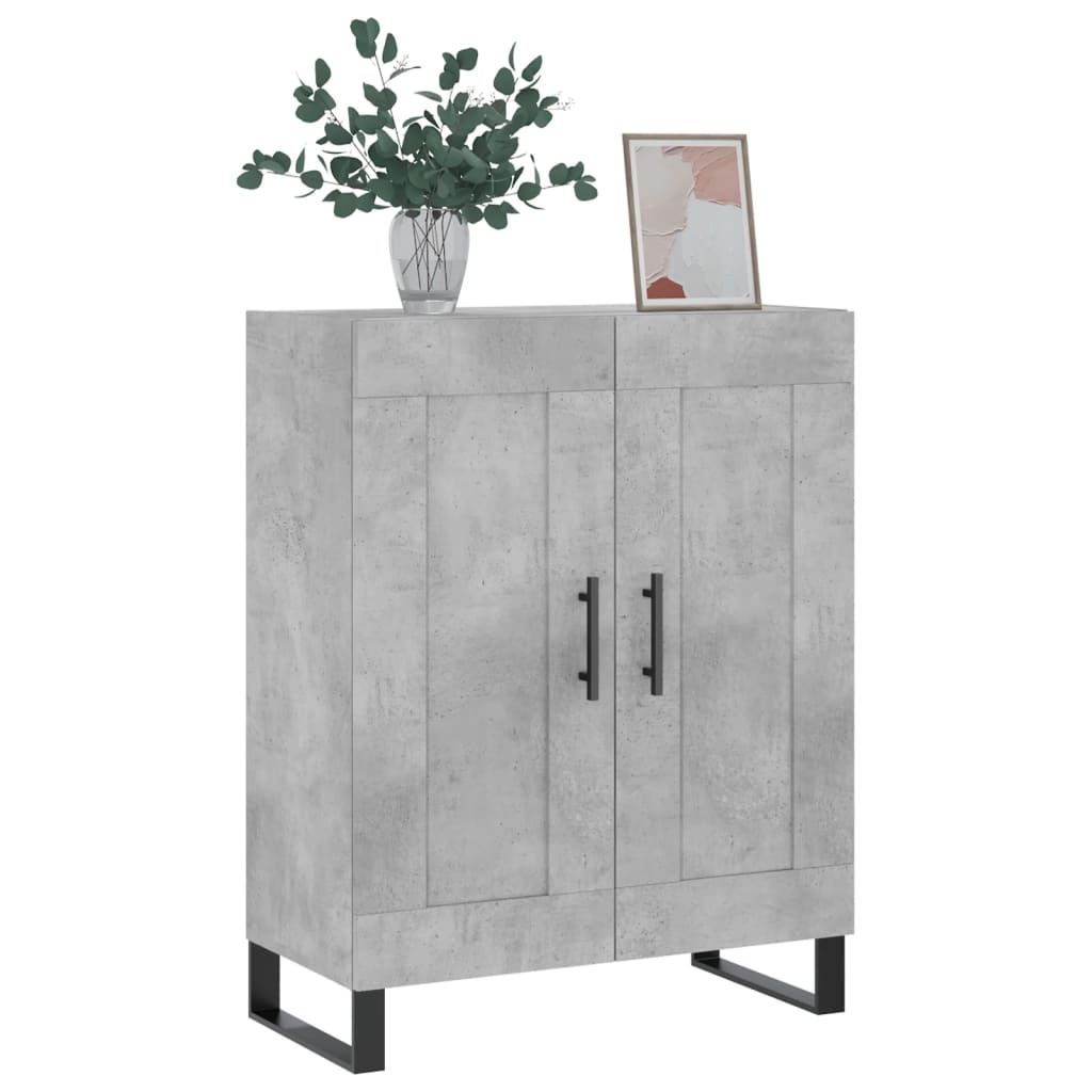 Sideboard Concrete Grey 69.5x34x90 cm Engineered Wood