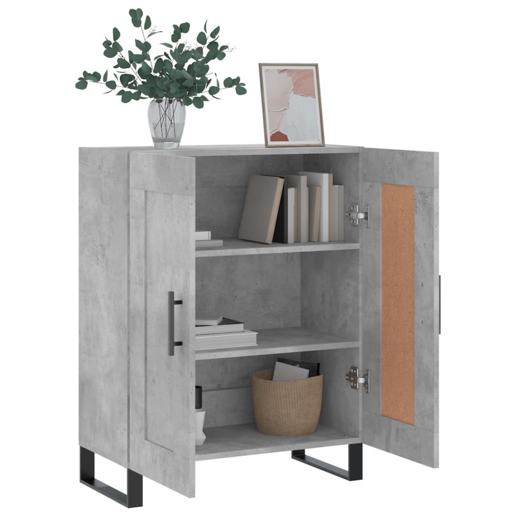 Sideboard Concrete Grey 69.5x34x90 cm Engineered Wood