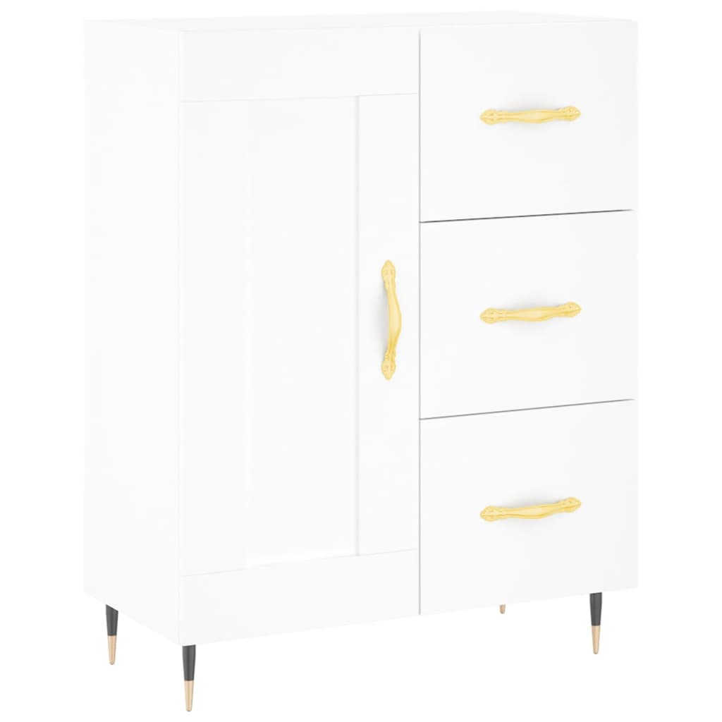 Sideboard White 69.5x34x90 cm Engineered Wood