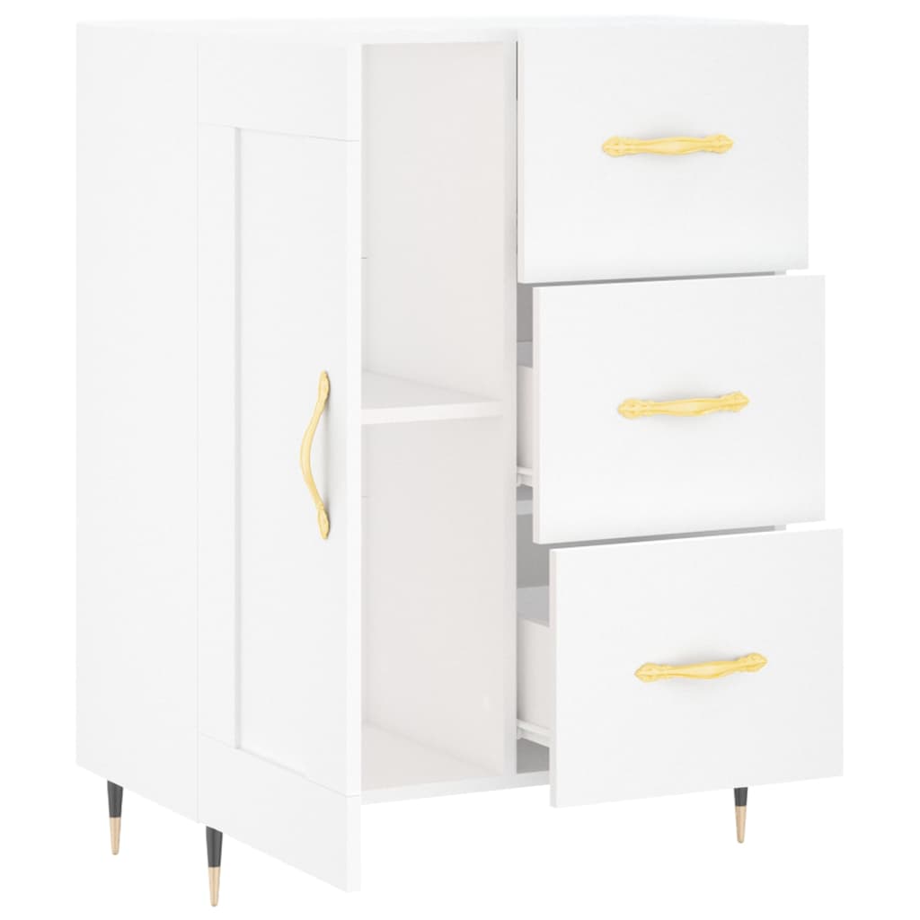 Sideboard White 69.5x34x90 cm Engineered Wood