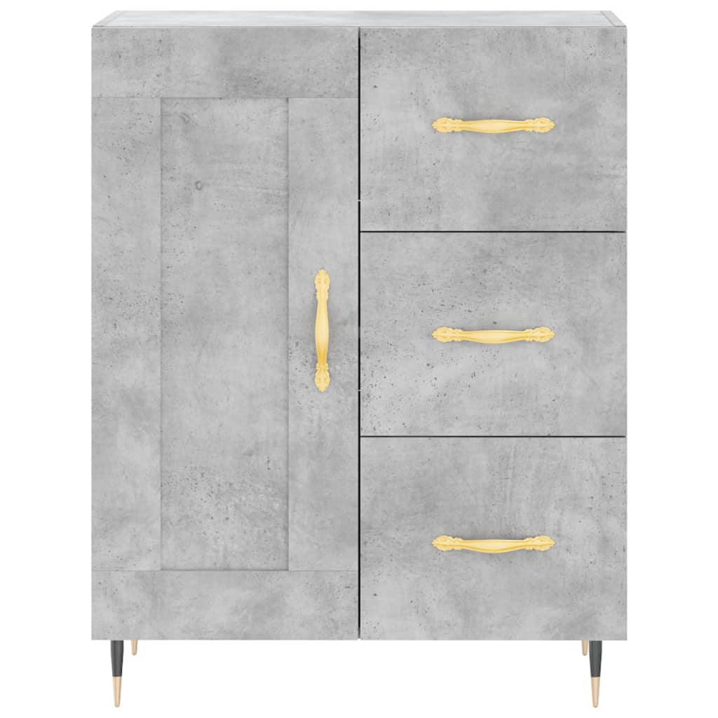 Sideboard Concrete Grey 69.5x34x90 cm Engineered Wood