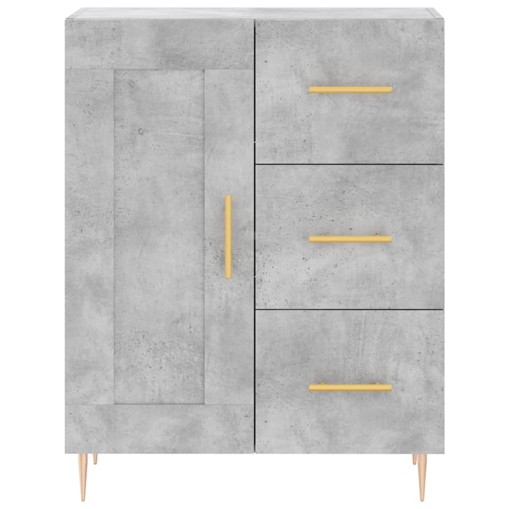 Sideboard Concrete Grey 69.5x34x90 cm Engineered Wood