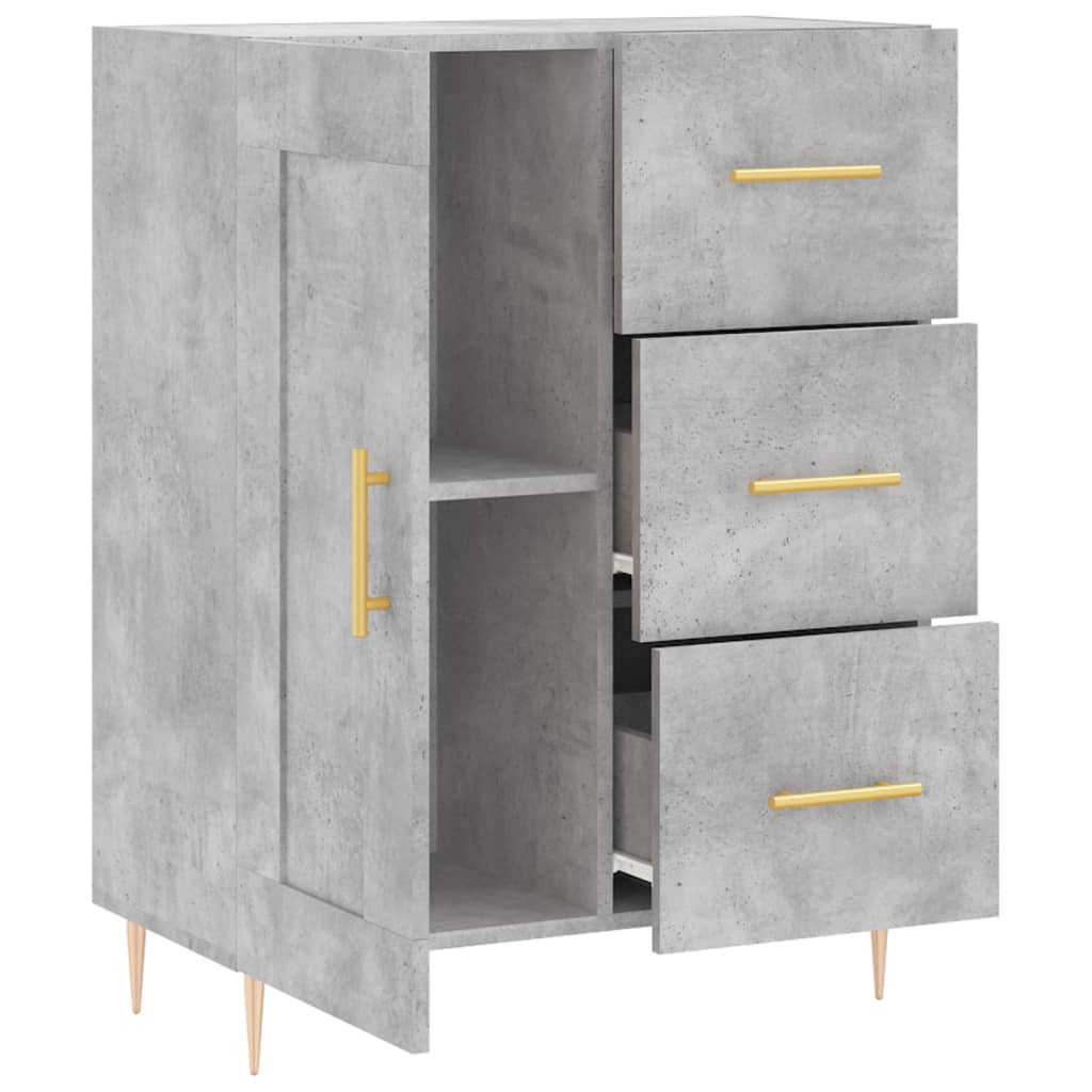 Sideboard Concrete Grey 69.5x34x90 cm Engineered Wood