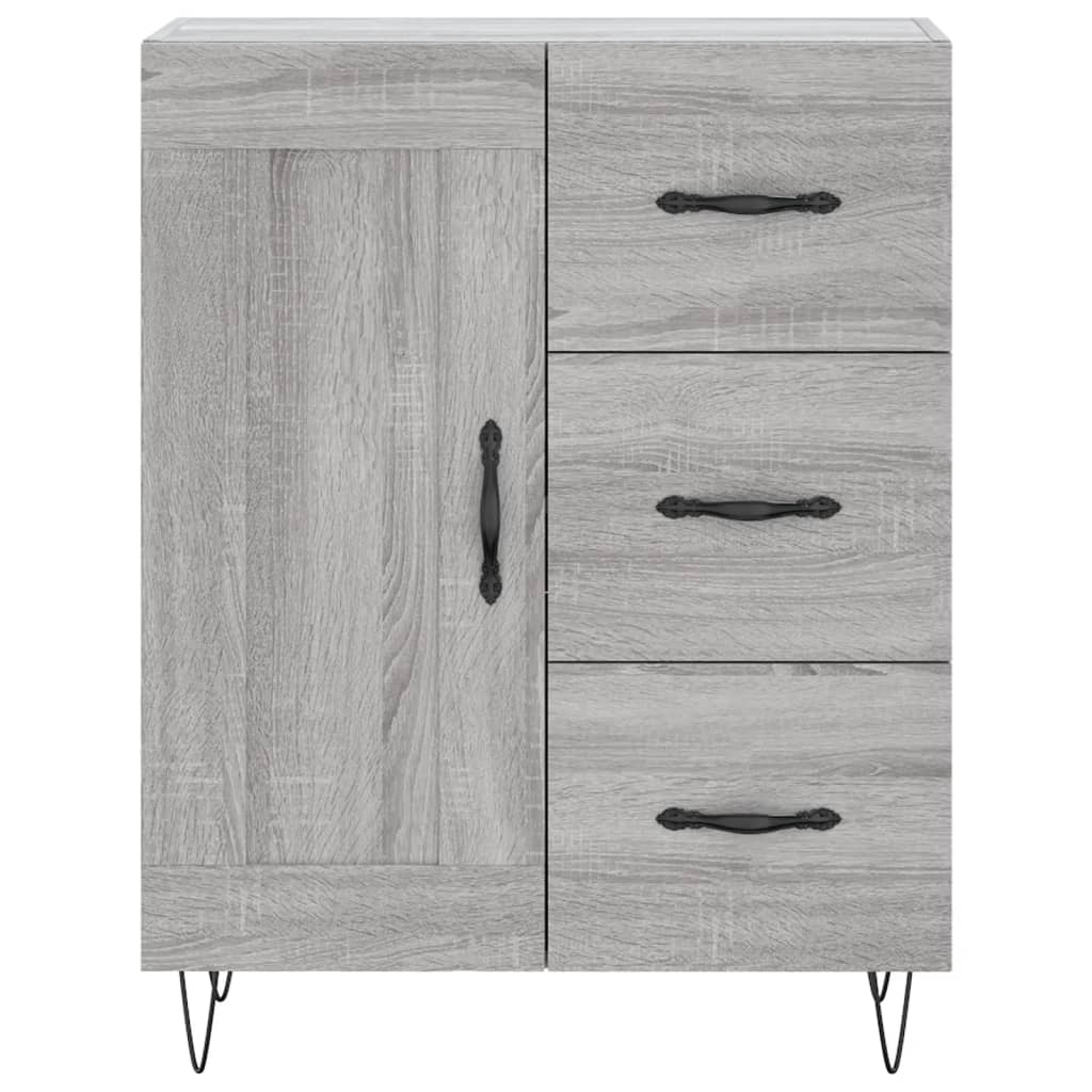 Sideboard Grey Sonoma 69.5x34x90 cm Engineered Wood