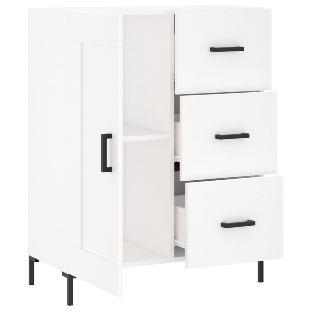 Sideboard White 69.5x34x90 cm Engineered Wood