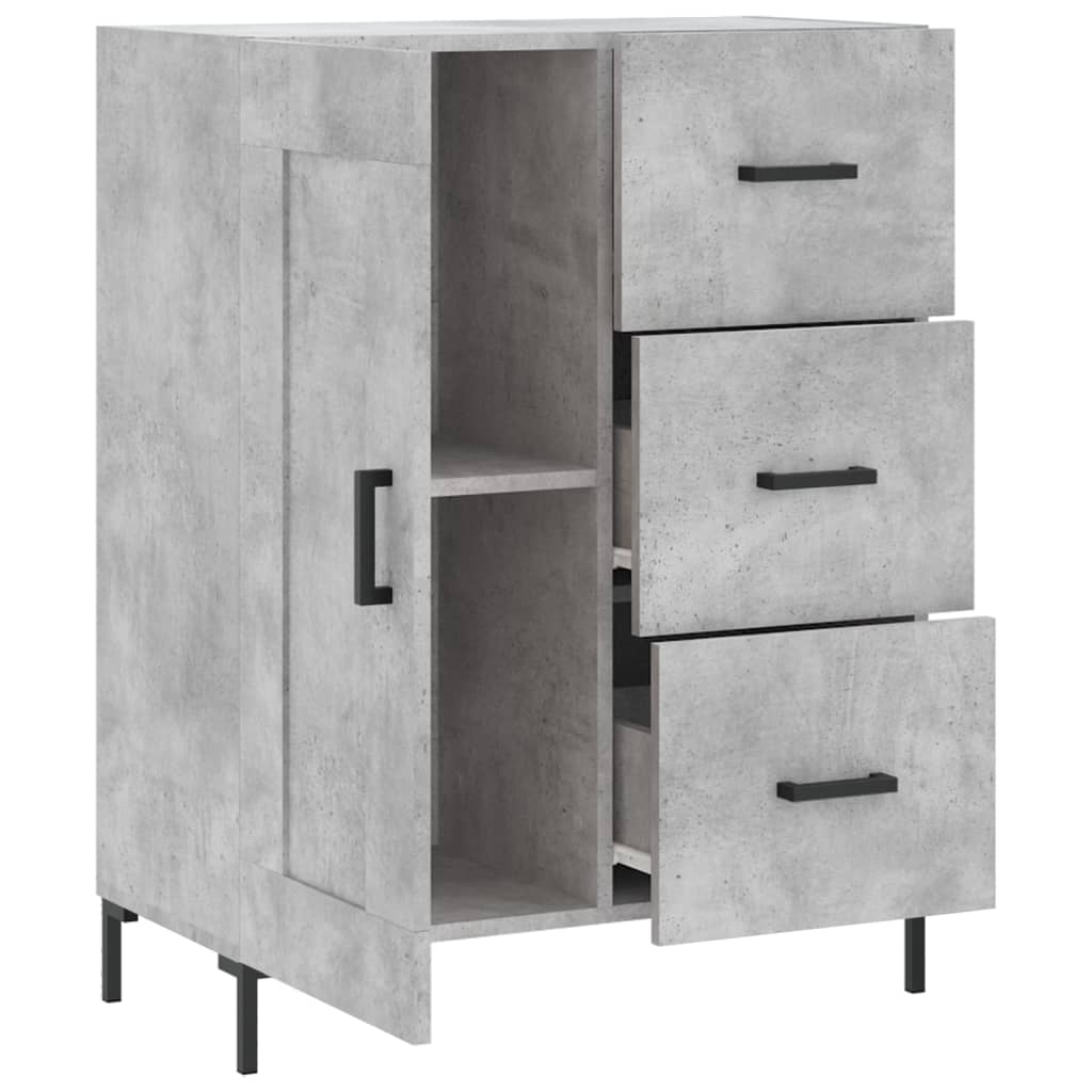 Sideboard Concrete Grey 69.5x34x90 cm Engineered Wood