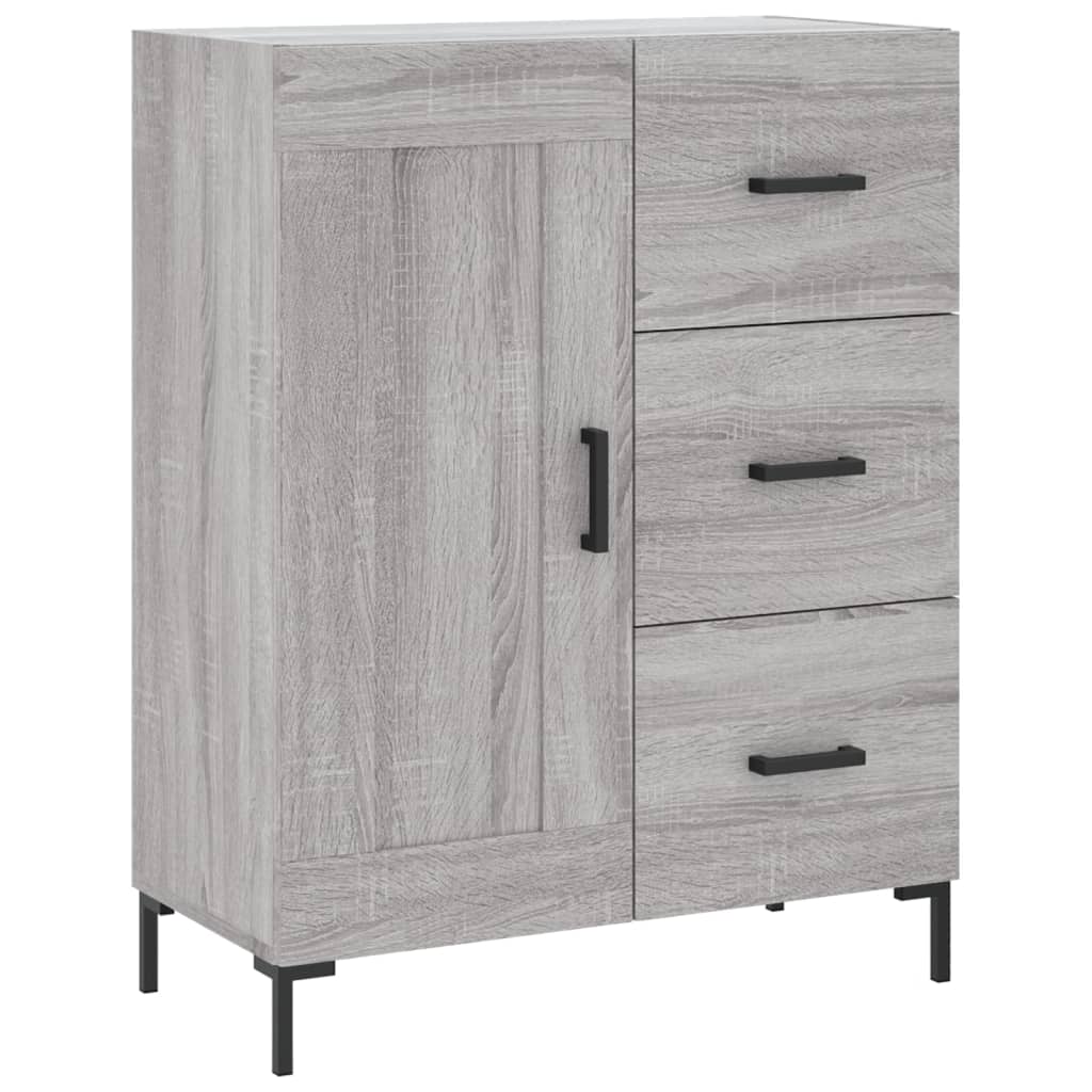 Sideboard Grey Sonoma 69.5x34x90 cm Engineered Wood