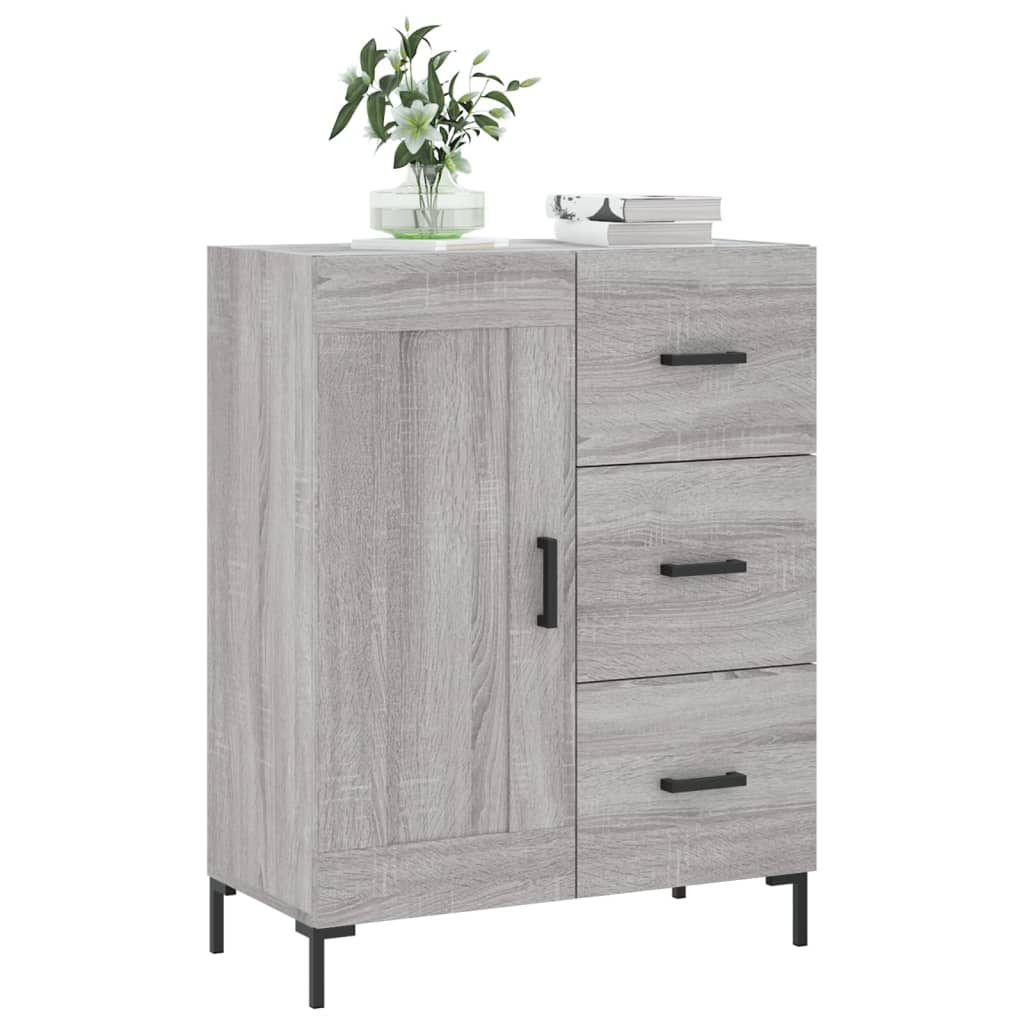 Sideboard Grey Sonoma 69.5x34x90 cm Engineered Wood