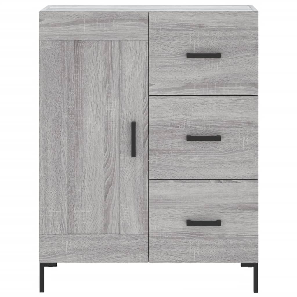 Sideboard Grey Sonoma 69.5x34x90 cm Engineered Wood