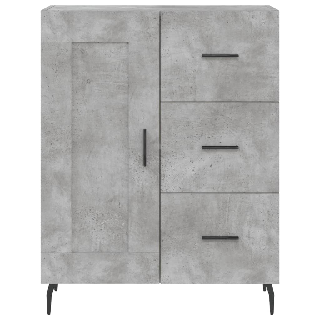 Sideboard Concrete Grey 69.5x34x90 cm Engineered Wood