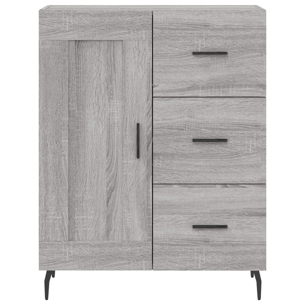 Sideboard Grey Sonoma 69.5x34x90 cm Engineered Wood