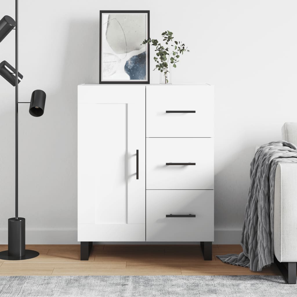 Sideboard White 69.5x34x90 cm Engineered Wood