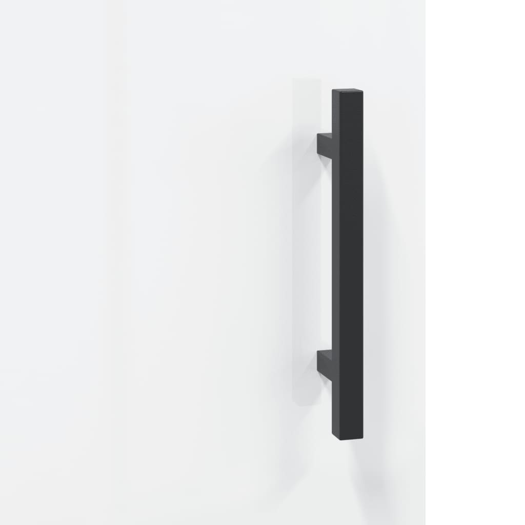 Sideboard High Gloss White 69.5x34x90 cm Engineered Wood